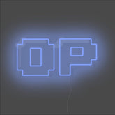 OP Neon Sign - Unrivaled Neon - Blue #color_blue