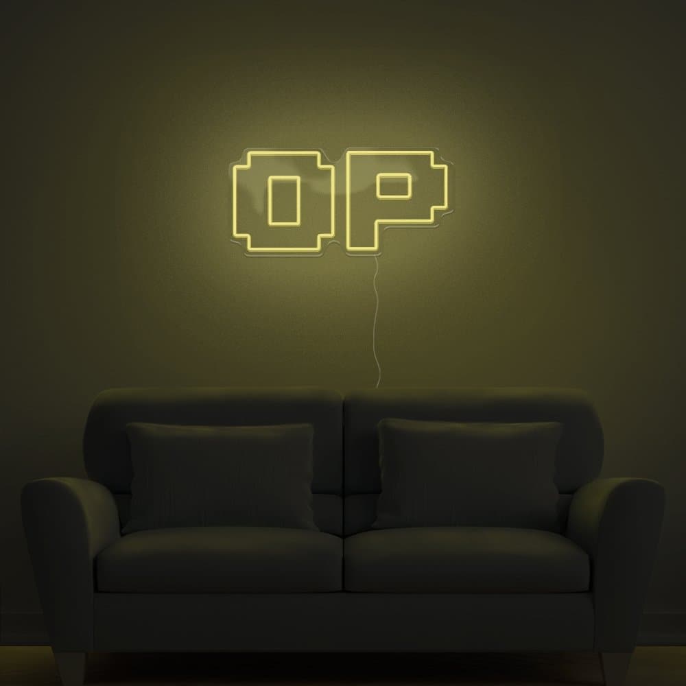 OP Neon Sign