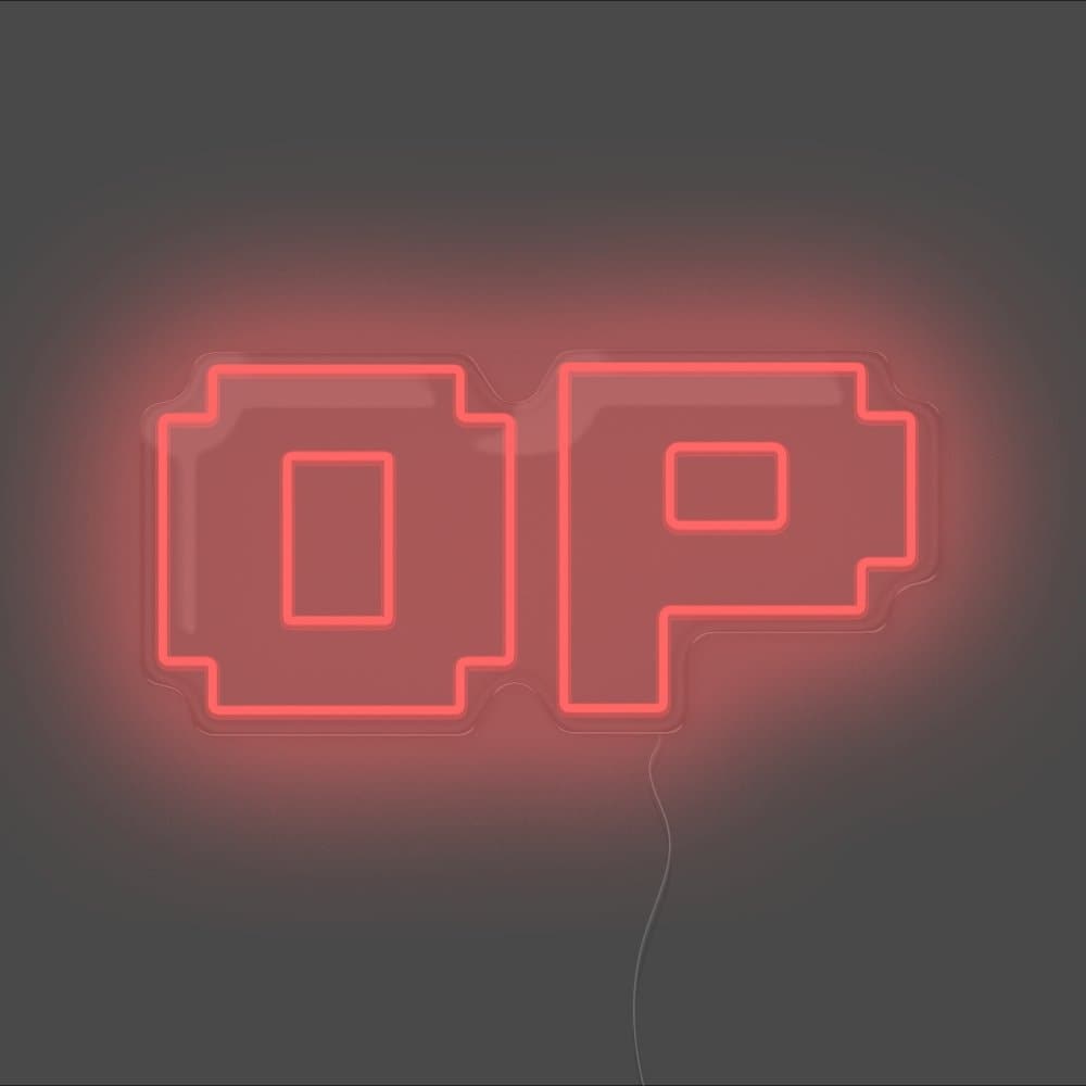 OP Neon Sign - Unrivaled Neon - Red #color_red