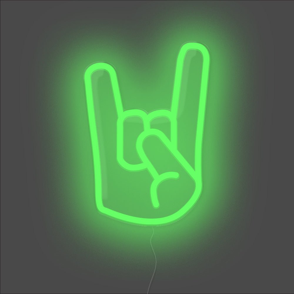 Rock On Neon Sign - Unrivaled Neon - Green #color_green
