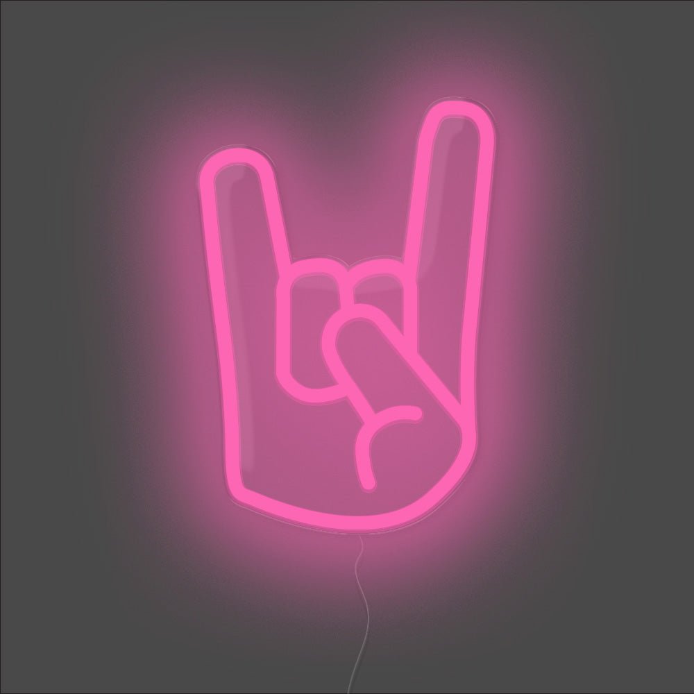 Rock On Neon Sign - Unrivaled Neon - Pink #color_pink