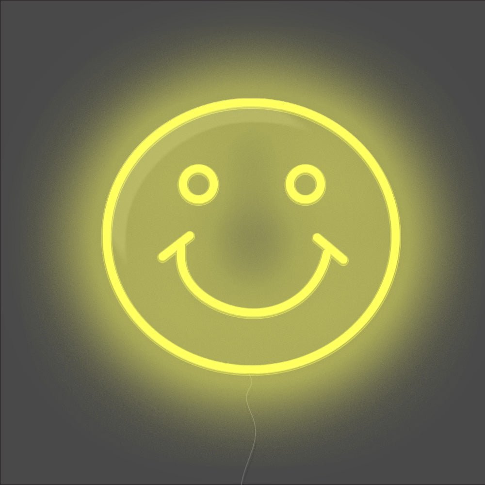 Smile Emoji Neon Sign - Unrivaled Neon - Yellow #color_yellow