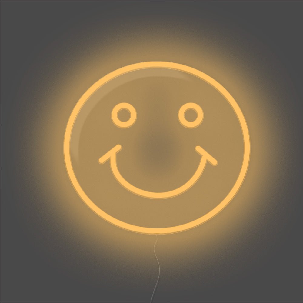 Smile Emoji Neon Sign - Unrivaled Neon - Orange #color_orange
