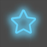 Sun Neon Sign - Unrivaled Neon - Light Blue #color_light blue