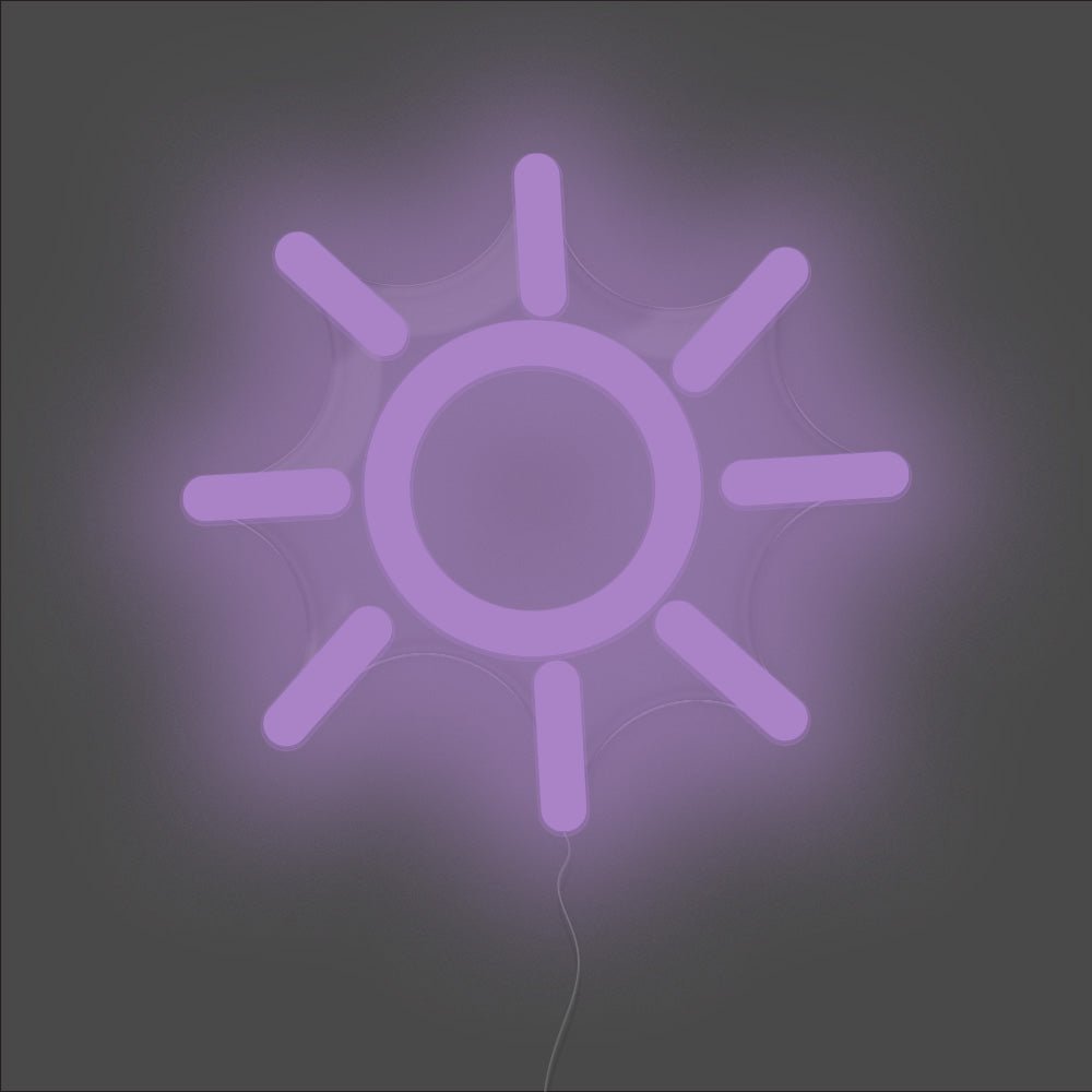 Sun Neon Sign - Unrivaled Neon - Purple #color_purple