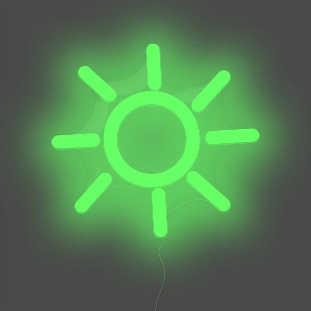 Sun Neon Sign - Unrivaled Neon - Green #color_green
