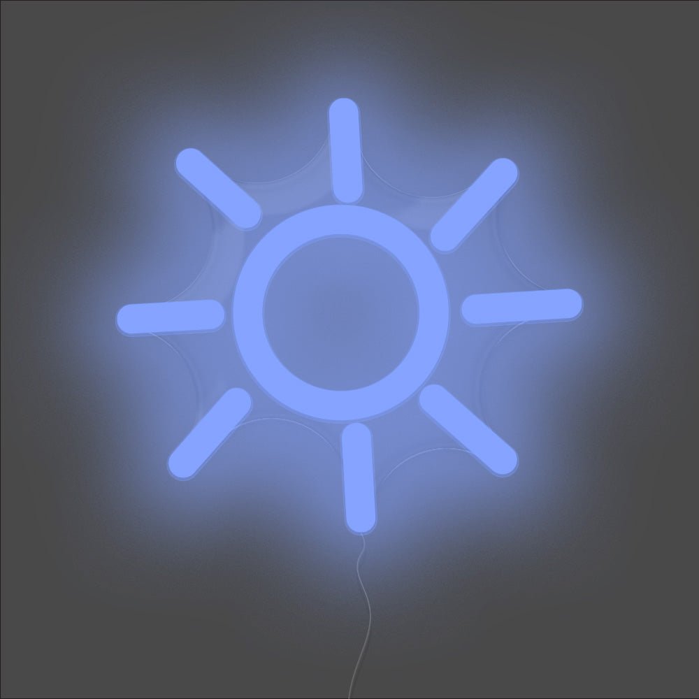 Sun Neon Sign - Unrivaled Neon - Blue #color_blue