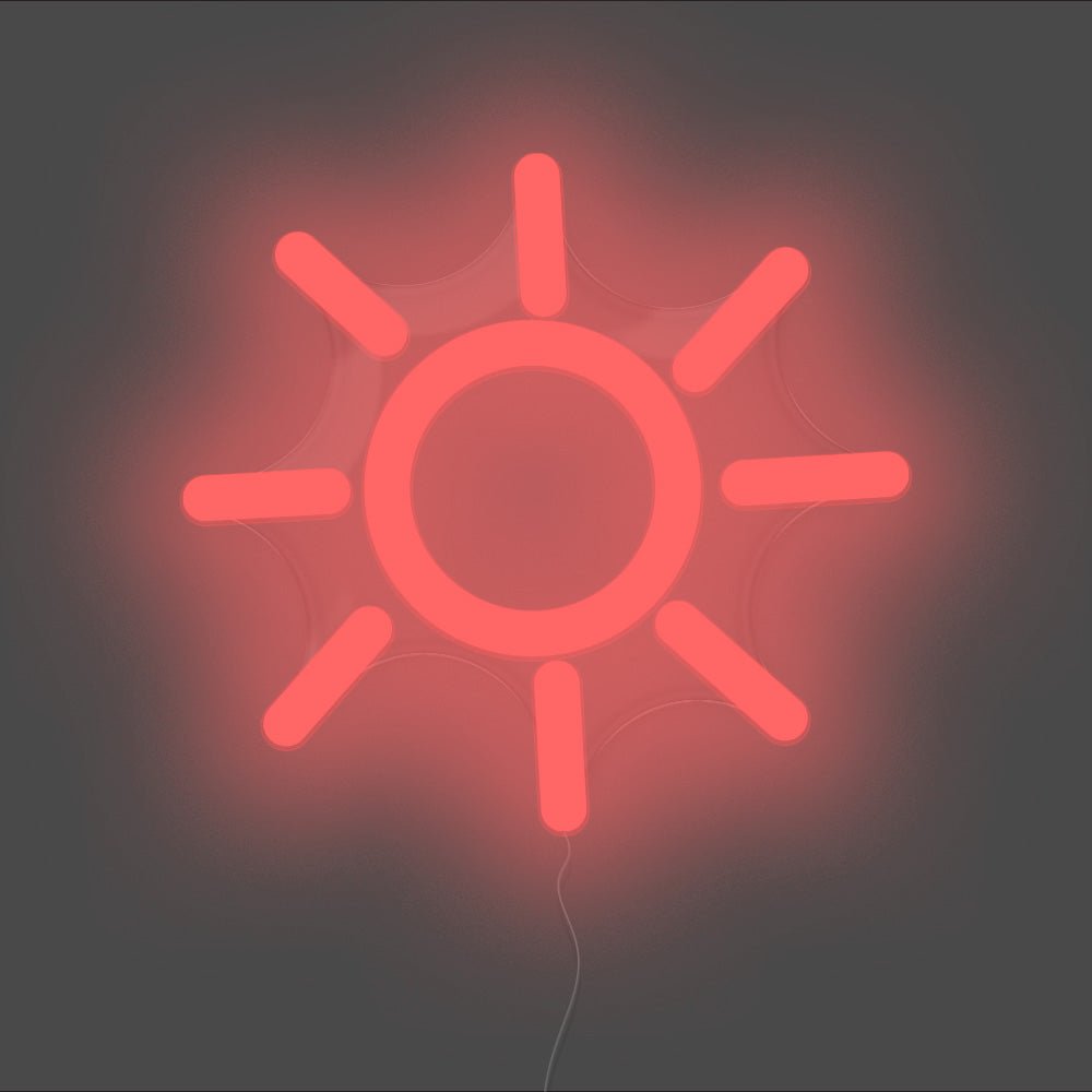 Sun Neon Sign - Unrivaled Neon - Red #color_red