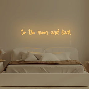 To The Moon And Back Neon Sign