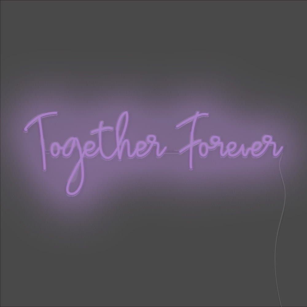 Together Forever Neon Sign - Unrivaled Neon - Purple #color_purple