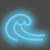 Sun Neon Sign - Unrivaled Neon - Light Blue #color_light blue